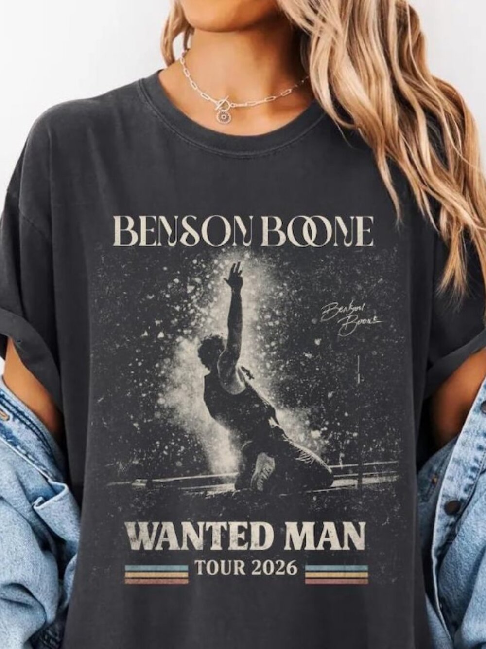 Benson Boone Wanted Man Tour 2026 Concert Tee